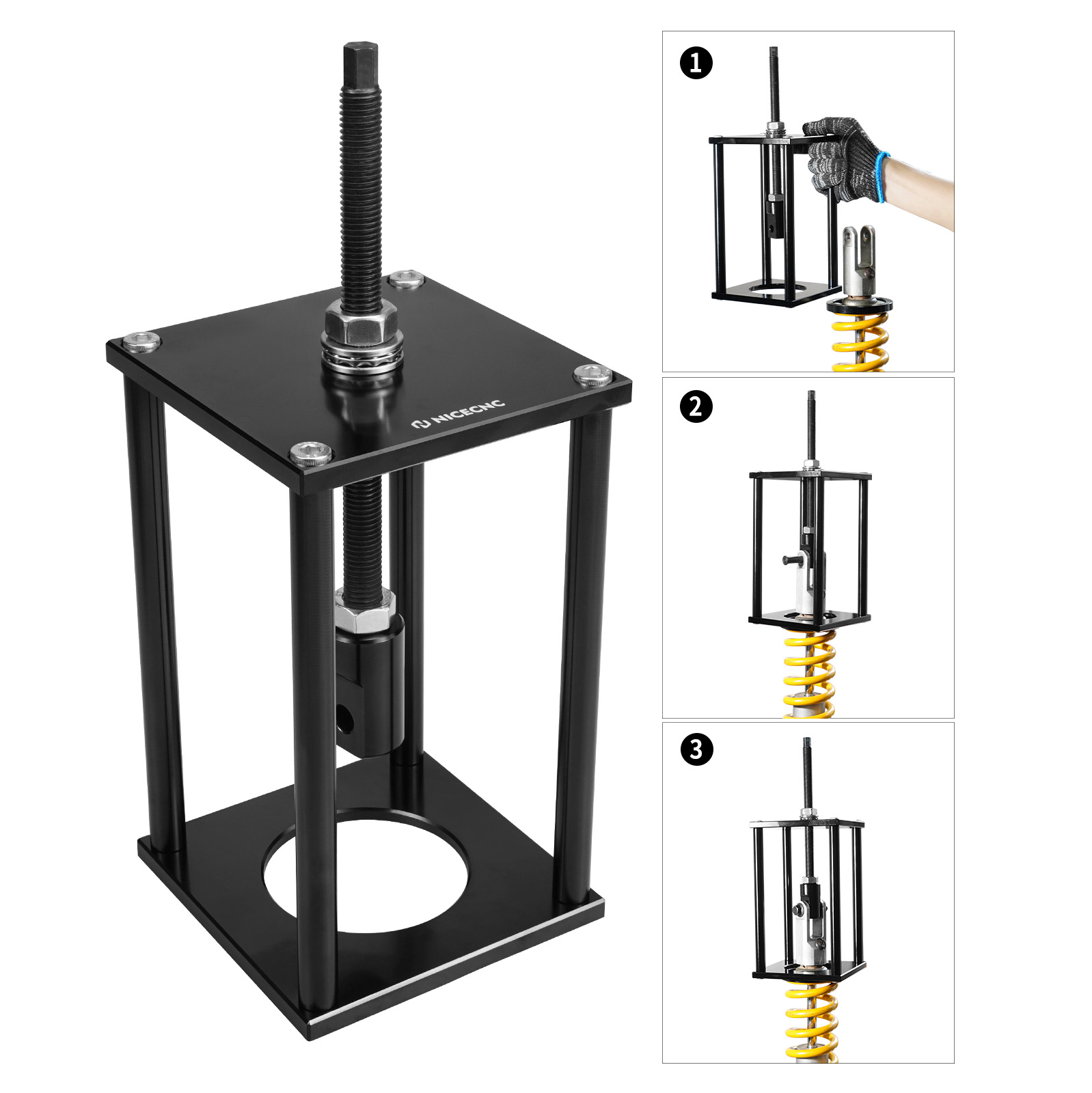 Spring Compressor Tool - Sospensione Ammortizzatore Primavera Compressore Strumento 60mm
