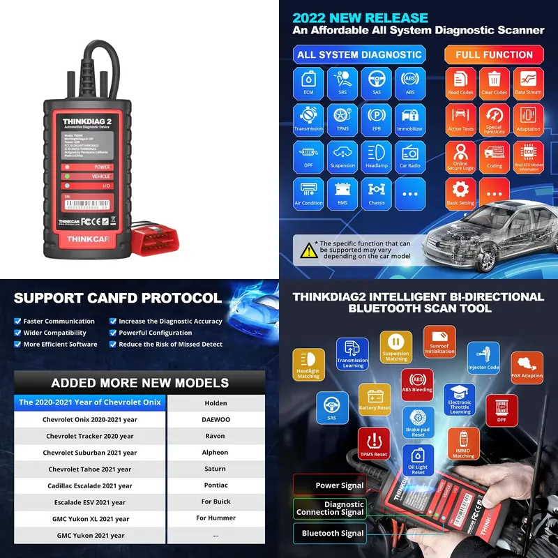 Car Diagnostic Tool - Thinkdiag 2 Strumento Diagnostico OBD2 Scanner