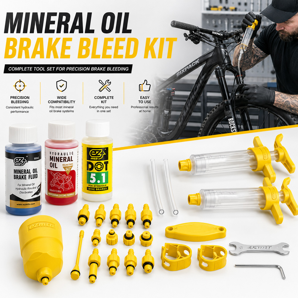 Brake Bleeder Kit - Olio minerale per freni per biciclette,
