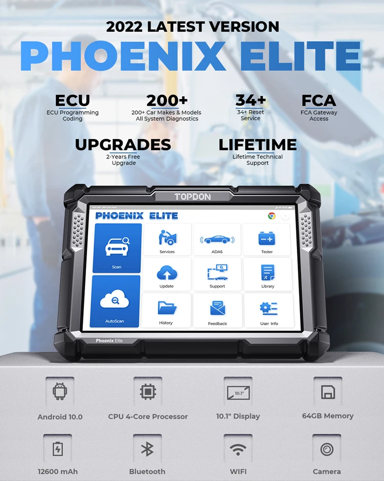 TOPDON PHOENIX ELITE Auto Ecu  - Car Diagnostic Tool recensione e prezzo